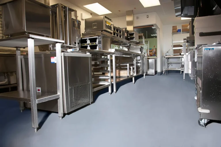 ResinTech floor coating application in a laboratory